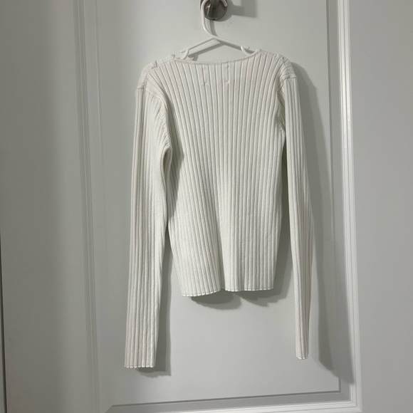 Zara White Long Sleeve Shirt - Picture 3 of 5